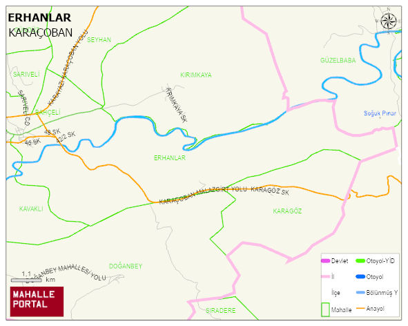 ERHANLAR Mahallesi Haritası | Uydu Görüntüsü ve Harita Detayları