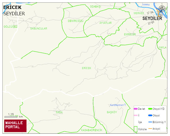 ERİCEK Köyü Haritası | Güncel Mahalle ve Köy Haritası
