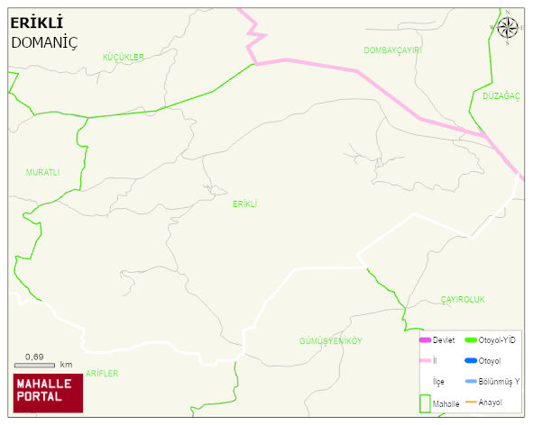 ERİKLİ Köyü Haritası | Mahalle Sokak Haritası