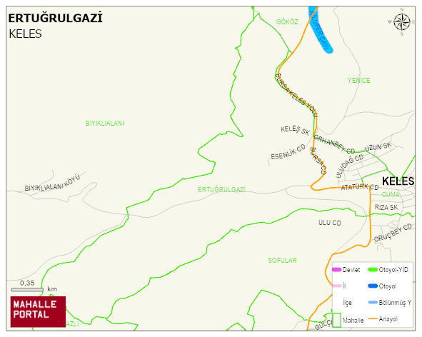 ERTUĞRULGAZİ Mahallesi Haritası | Detaylı Köy ve Mahalle Görünümü