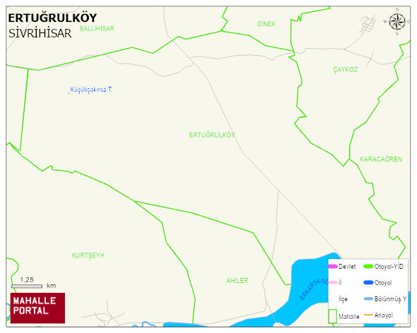 ERTUĞRULKÖY Mahallesi Haritası | Yükselti ve Doğa Özellikleri