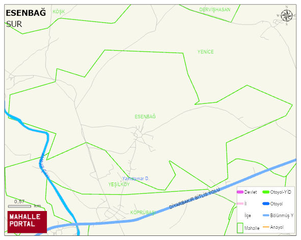 ESENBAĞ Mahallesi Haritası | Sayısal Bölge Görünümü