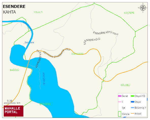 ESENDERE Köyü Haritası | Güncel Mahalle ve Köy Haritası