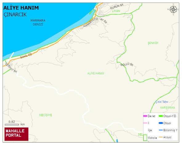 ESENKÖY BELDESİ ALİYE HANIM Mahallesi Haritası | Güncel Mahalle ve Köy Haritası