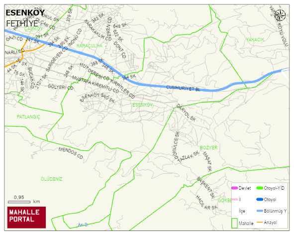 ESENKÖY Mahallesi Haritası | İnteraktif Köy ve Mahalle Sınırları