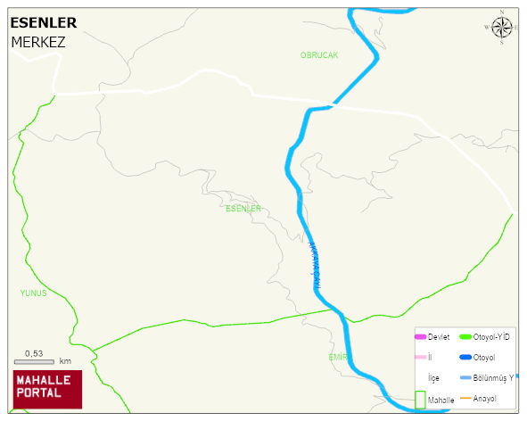 ESENLER Köyü Haritası | Uydu Görüntüsü ve Harita Detayları