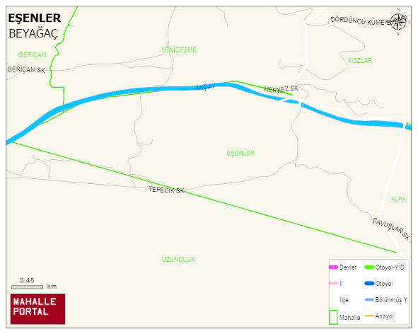 EŞENLER Mahallesi Haritası | Detaylı Köy ve Mahalle Görünümü