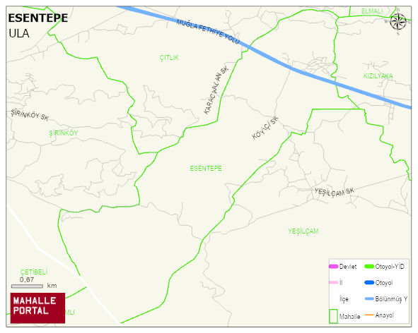 ESENTEPE Mahallesi Haritası | İnteraktif Köy ve Mahalle Sınırları