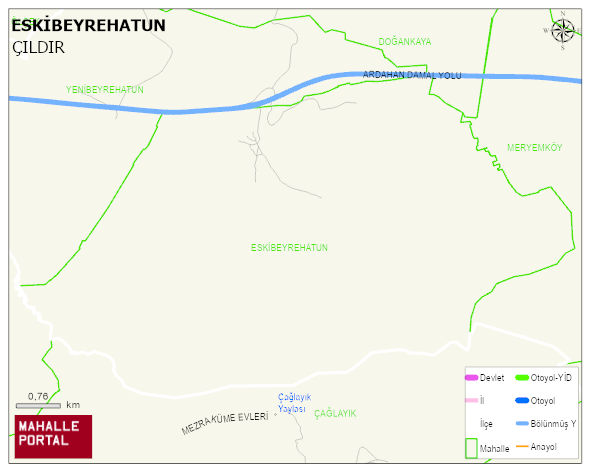 ESKİBEYREHATUN Köyü Haritası | Detaylı Köy ve Mahalle Görünümü
