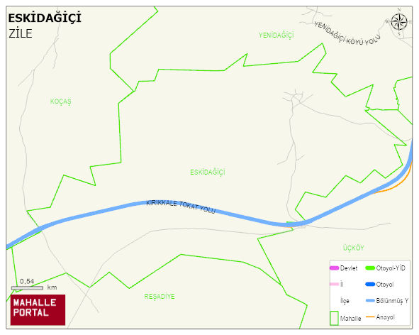 ESKİDAĞİÇİ Köyü Haritası | Dağlar, Ovalar ve Akarsu Bilgileri