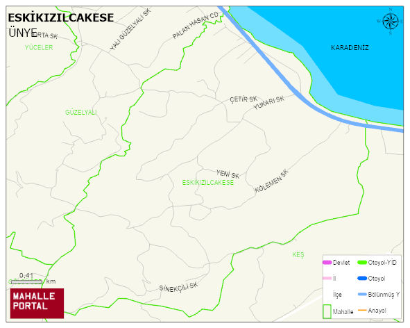 ESKİKIZILCAKESE Mahallesi Haritası | Uydu Görüntüsü ve Harita Detayları