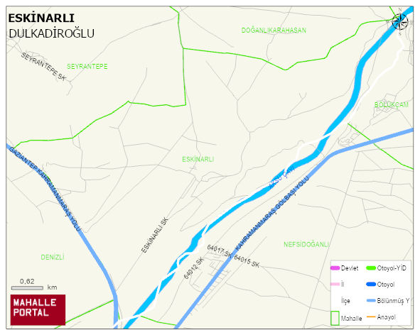 ESKİNARLI Mahallesi Haritası | İnteraktif Köy ve Mahalle Sınırları