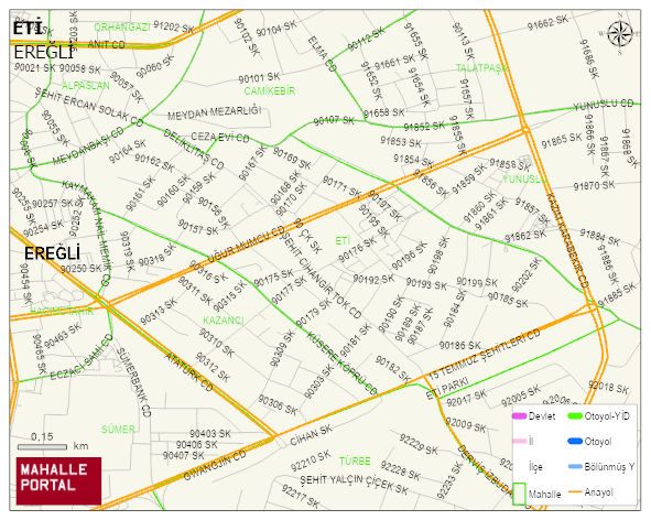 ETİ Mahallesi Haritası | İnteraktif Köy ve Mahalle Sınırları