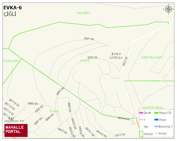 EVKA-6 Mahallesi Haritası | Güncel Mahalle ve Köy Haritası