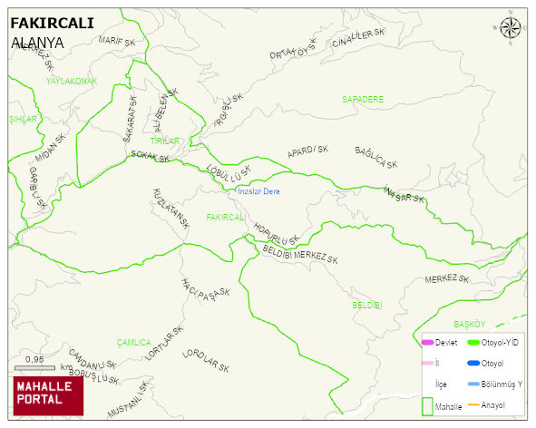 FAKIRCALI Mahallesi Haritası | Mahalle ve Köy Sınırı