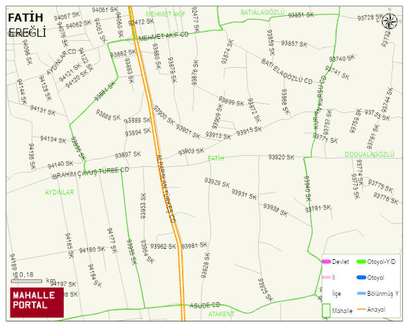FATİH Mahallesi Haritası | Coğrafi Yapı ve Detaylı Haritası