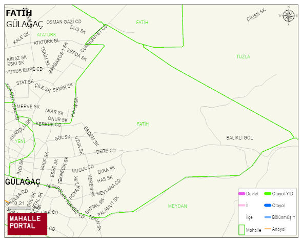 FATİH Mahallesi Haritası | Detaylı Köy ve Mahalle Görünümü