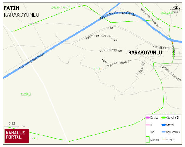 FATİH Mahallesi Haritası | Yükselti ve Doğa Özellikleri