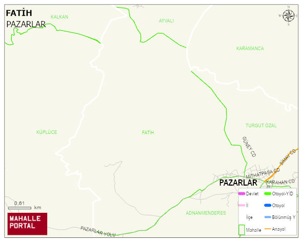 FATİH Mahallesi Haritası | Dağlar, Ovalar ve Akarsu Bilgileri