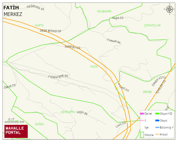FATİH Mahallesi Haritası | Sayısal Bölge Görünümü