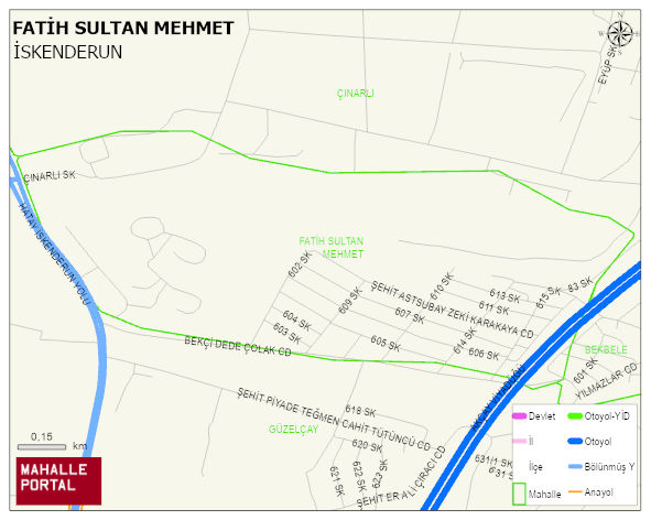 FATİH SULTAN MEHMET Mahallesi Haritası | Mahalle ve Köy Sınırı