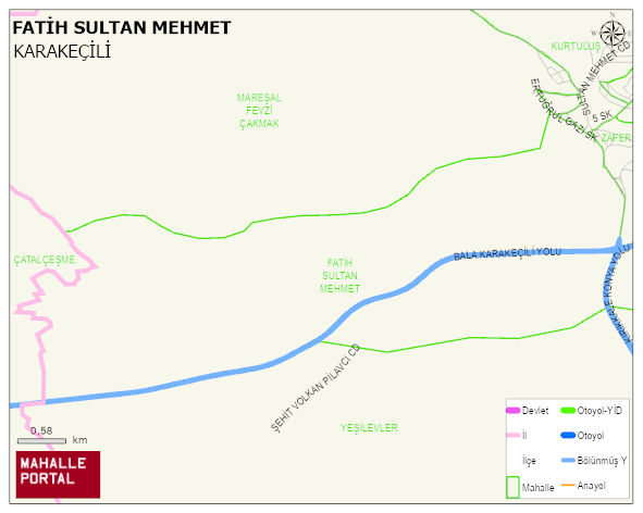 FATİH SULTAN MEHMET Mahallesi Haritası | Güncel Mahalle ve Köy Haritası