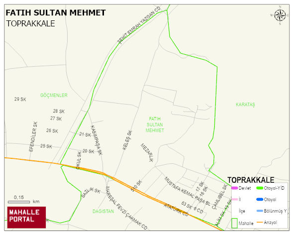FATIH SULTAN MEHMET Mahallesi Haritası | İnteraktif Köy ve Mahalle Sınırları