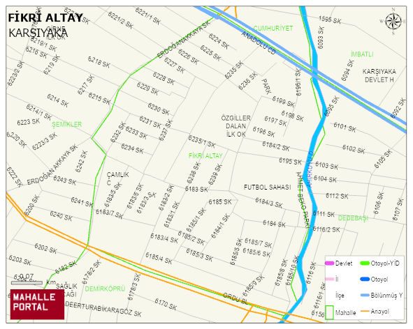 FİKRİ ALTAY Mahallesi Haritası | İnteraktif Köy ve Mahalle Sınırları