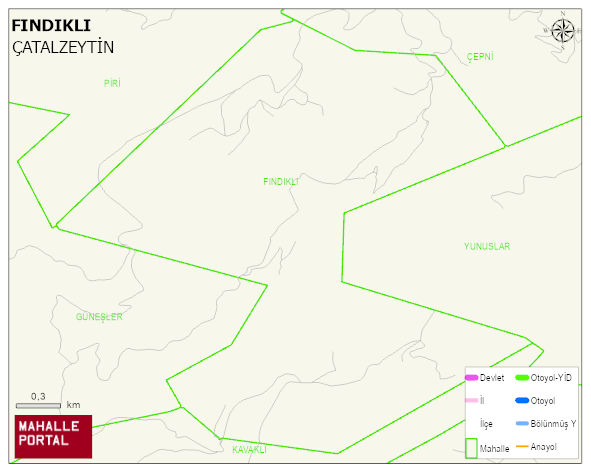 FINDIKLI Köyü Haritası | İnteraktif Köy ve Mahalle Sınırları