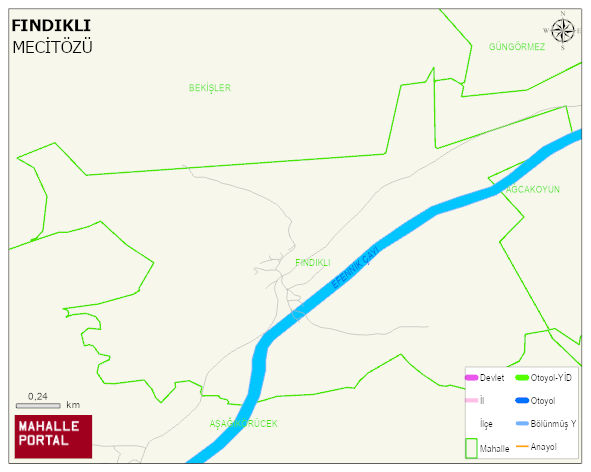 FINDIKLI Köyü Haritası | Detaylı Köy ve Mahalle Görünümü