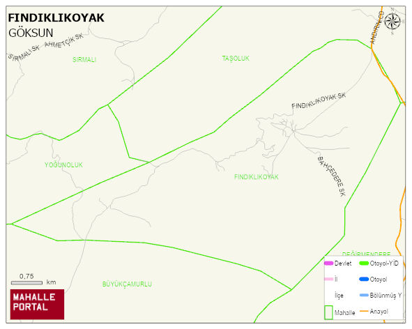 FINDIKLIKOYAK Mahallesi Haritası | Güncel Mahalle ve Köy Haritası