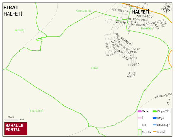 FIRAT Mahallesi Haritası | İnteraktif Köy ve Mahalle Sınırları