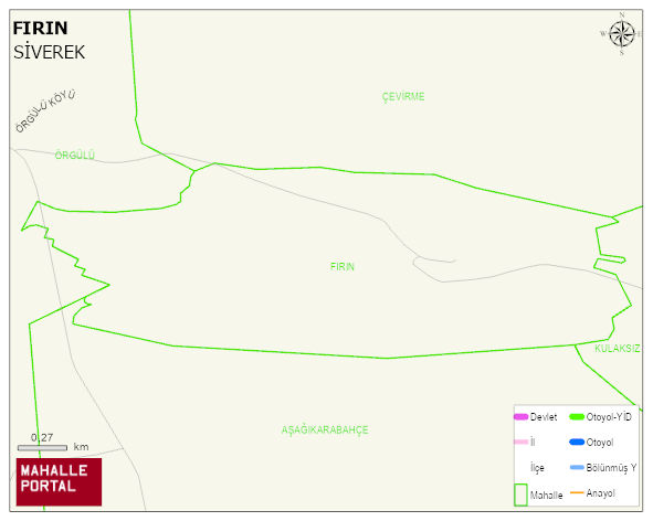 FIRIN Mahallesi Haritası | Sayısal Bölge Görünümü