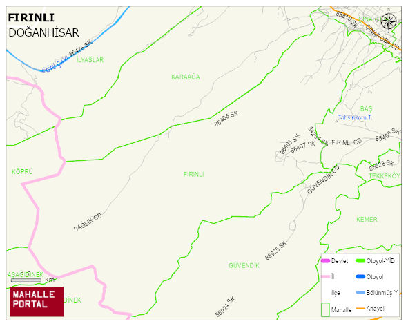 FIRINLI Mahallesi Haritası | Mahalle ve Köy Sınırı