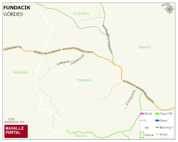 FUNDACIK Mahallesi Haritası | Güncel Mahalle ve Köy Haritası