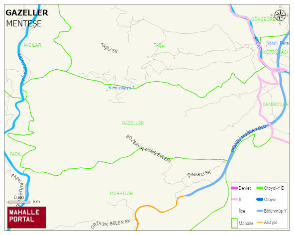 GAZELLER Mahallesi Haritası | Mahalle Sokak Haritası