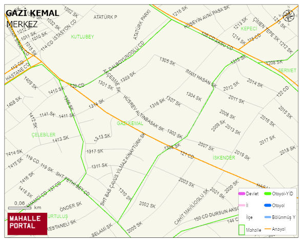 GAZİ KEMAL Mahallesi Haritası | Uydu Görüntüsü ve Harita Detayları