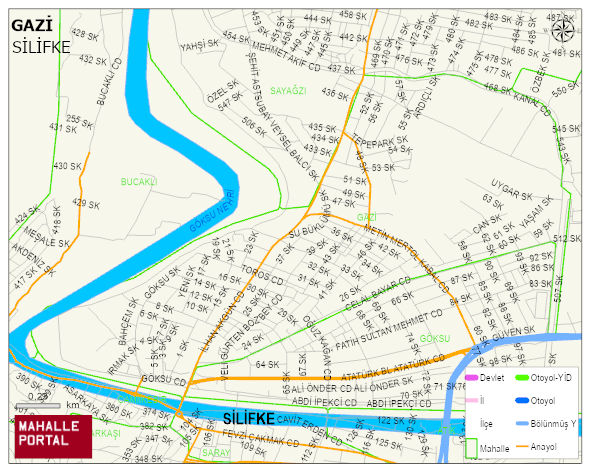 GAZİ Mahallesi Haritası | Sayısal Bölge Görünümü