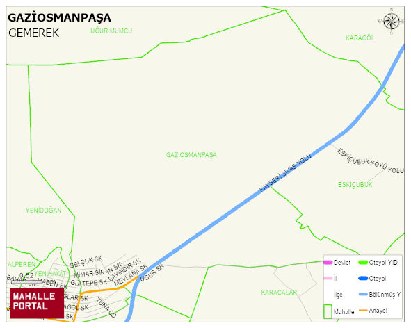 GAZİOSMANPAŞA Mahallesi Haritası | Coğrafi Yapı ve Detaylı Haritası