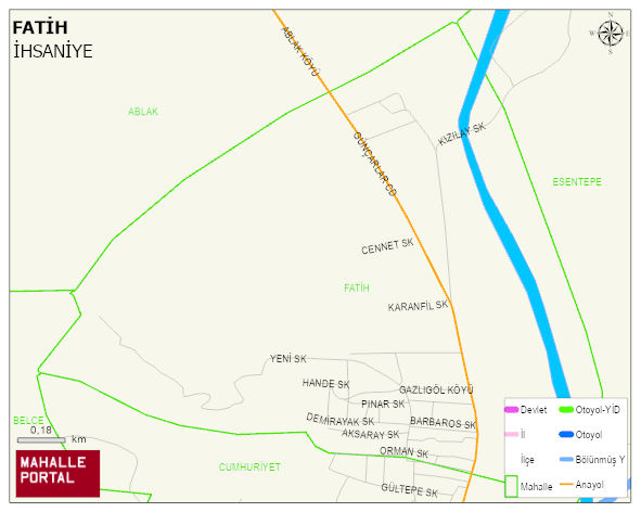 GAZLIGÖL BELDESİ FATİH Mahallesi Haritası | Yükselti ve Doğa Özellikleri