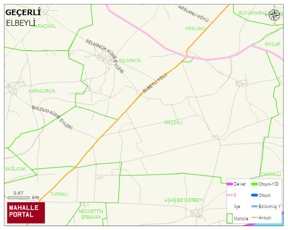 GEÇERLİ Köyü Haritası | Dağlar, Ovalar ve Akarsu Bilgileri