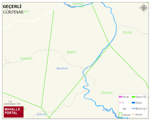 GEÇERLİ Mahallesi Haritası | Detaylı Köy ve Mahalle Görünümü