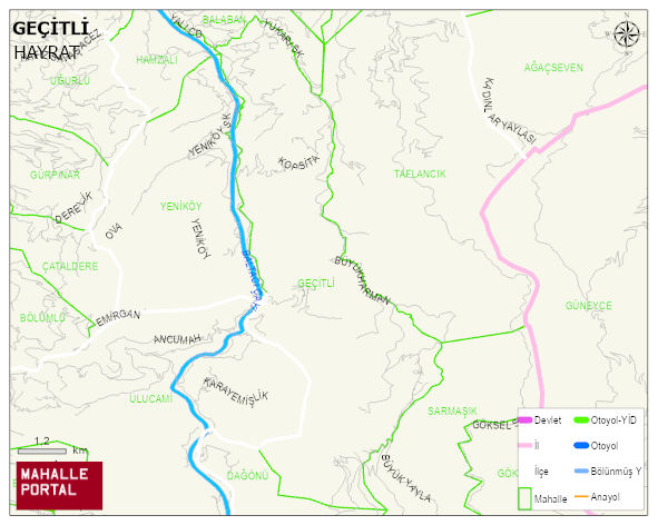 GEÇİTLİ Mahallesi Haritası | İnteraktif Köy ve Mahalle Sınırları