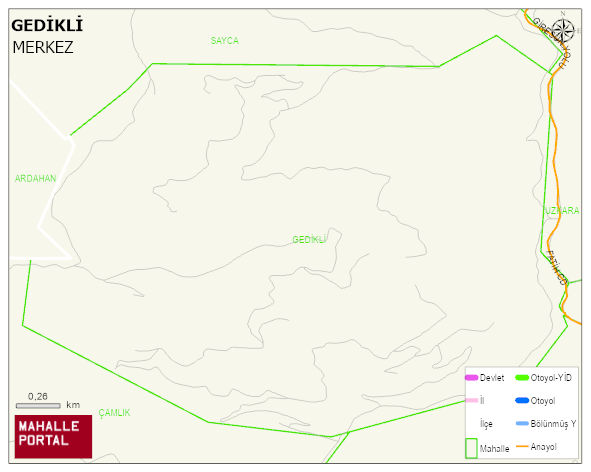 GEDİKLİ Köyü Haritası | Güncel Mahalle ve Köy Haritası