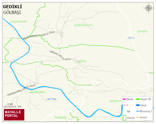 GEDİKLİ Köyü Haritası | Uydu Görüntüsü ve Harita Detayları