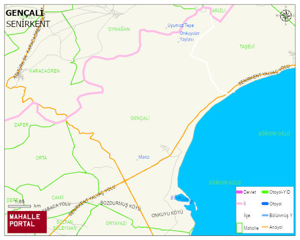 GENÇALİ Köyü Haritası | Uydu Görüntüsü ve Harita Detayları
