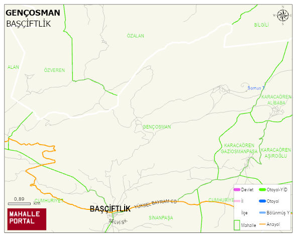 GENÇOSMAN Mahallesi Haritası | Uydu Görüntüsü ve Harita Detayları