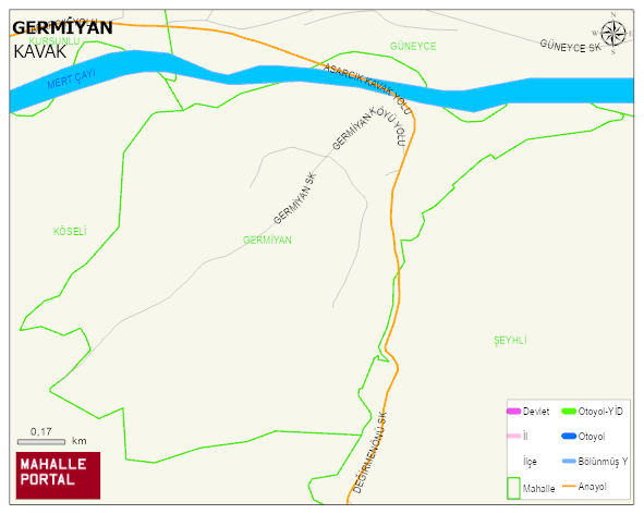 GERMİYAN Mahallesi Haritası | Mahalle Sokak Haritası