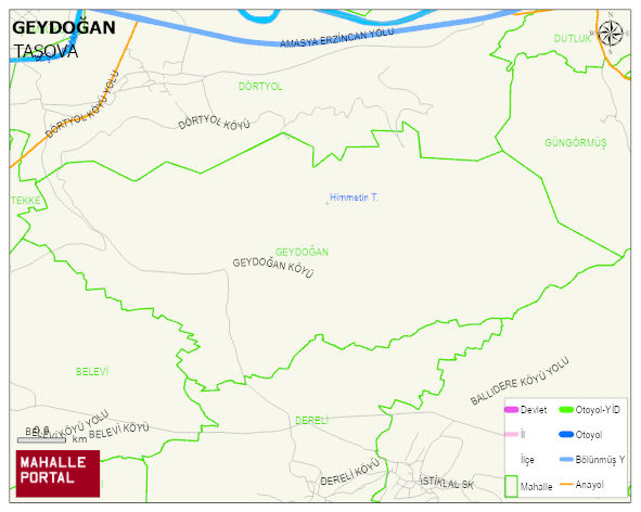 GEYDOĞAN Köyü Haritası | Mahalle Sokak Haritası