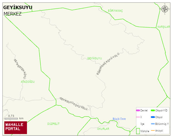 GEYİKSUYU Köyü Haritası | İnteraktif Köy ve Mahalle Sınırları